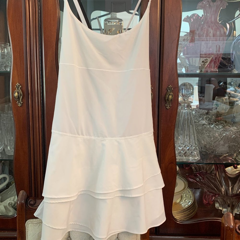 Aerie White Athletic Romper Dress Size L NWOT